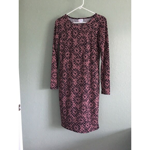 NEW Women's Floral Print LULAROE Debbie Bodycon Soft Knit Dress Size S - Picture 1 of 5